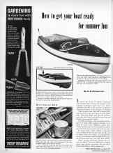 Better Homes & Gardens May 1958 Magazine Article: How to get your boat ready for summer fun