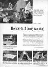Better Homes & Gardens May 1958 Magazine Article: The how-to of family camping