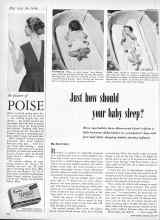Better Homes & Gardens May 1958 Magazine Article: Just how should your baby sleep?
