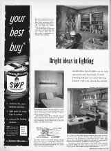 Better Homes & Gardens May 1958 Magazine Article: Bright ideas in lighting