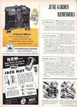Better Homes & Gardens June 1958 Magazine Article: JUNE GARDEN REMINDERS