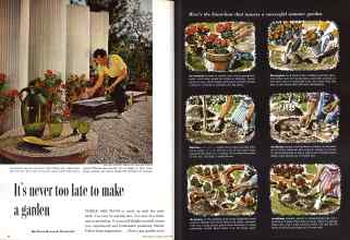 Better Homes & Gardens June 1958 Magazine Article: It's never too late to make a garden