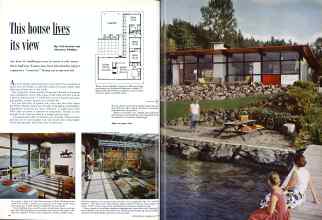Better Homes & Gardens June 1958 Magazine Article: This house lives its view