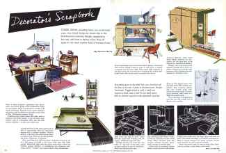 Better Homes & Gardens June 1958 Magazine Article: Decorator's Scrap Look