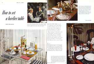 Better Homes & Gardens June 1958 Magazine Article: How to set a lovelier table