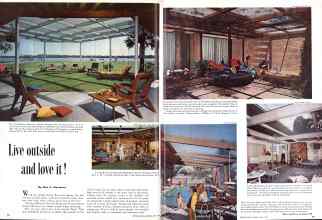 Better Homes & Gardens June 1958 Magazine Article: Live outside and love it!