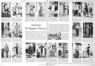 Better Homes & Gardens July 1958 Magazine Article: America's 10 Happiest Women