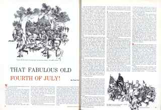 Better Homes & Gardens July 1958 Magazine Article: THAT FABULOUS OLD FOURTH OF JULY!