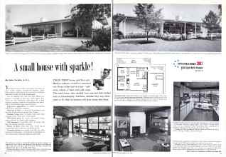 Better Homes & Gardens July 1958 Magazine Article: A small house with sparkle!