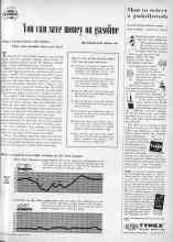 Better Homes & Gardens August 1958 Magazine Article: You can save money on gasoline