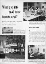Better Homes & Gardens August 1958 Magazine Article: What goes into good home improvement?