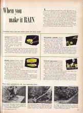 Better Homes & Gardens August 1958 Magazine Article: When you make it RAIN