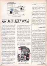 Better Homes & Gardens August 1958 Magazine Article: THE MAN NEXT DOOR