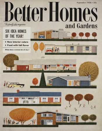 Better Homes & Gardens September 1958 Magazine Cover