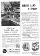 Better Homes & Gardens October 1958 Magazine Article: OCTOBER GARDEN REMINDERS