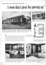 Better Homes & Gardens October 1958 Magazine Article: A room that's great for growing up!