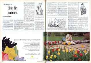 Better Homes & Gardens October 1958 Magazine Article: The diary of a Plain dirt gardener.
