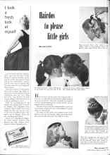 Better Homes & Gardens November 1958 Magazine Article: Hairdos to please little girls