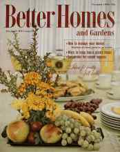 Better Homes & Gardens November 1958 Magazine Cover
