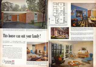 Better Homes & Gardens November 1958 Magazine Article: This house can suit your family!