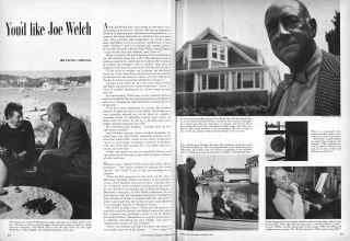 Better Homes & Gardens November 1958 Magazine Article: You'd like Joe Welch