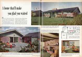 Better Homes & Gardens November 1958 Magazine Article: A home that'll make you glad you waited
