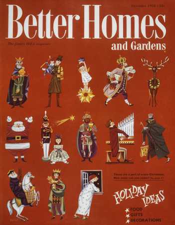 Better Homes & Gardens December 1958 Magazine Cover