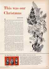 Better Homes & Gardens December 1958 Magazine Article: This was our Christmas
