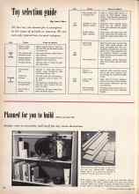 Better Homes & Gardens December 1958 Magazine Article: Toy selection guide