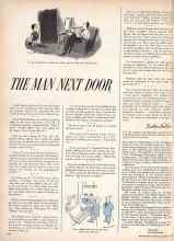 Better Homes & Gardens December 1958 Magazine Article: THE MAM NEXT DOOR