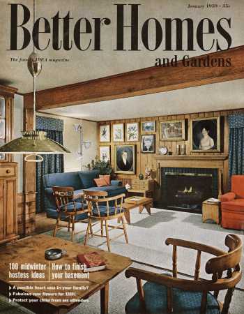 Better Homes & Gardens January 1959 Magazine Cover