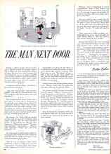 Better Homes & Gardens January 1959 Magazine Article: THE MAN NEXT DOOR