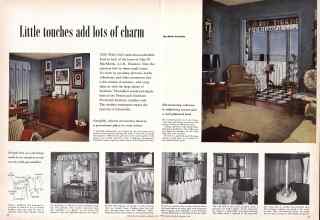 Better Homes & Gardens January 1959 Magazine Article: Little touches add lots of charm