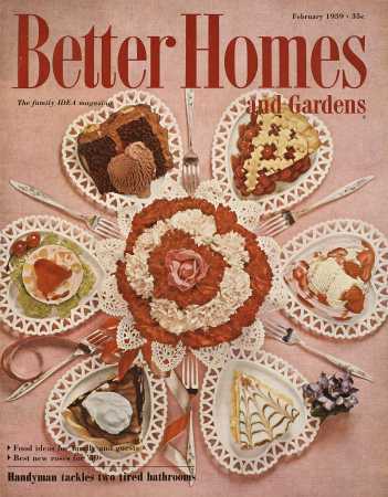 Better Homes & Gardens February 1959 Magazine Cover
