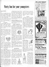 Better Homes & Gardens February 1959 Magazine Article: Party fun for your youngsters