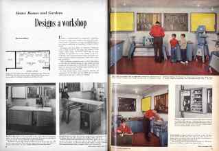 Better Homes & Gardens February 1959 Magazine Article: Better Homes and Gardens Designs a workshop