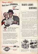 Better Homes & Gardens March 1959 Magazine Article: MARCH GARDEN REMINDERS