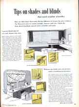 Better Homes & Gardens March 1959 Magazine Article: Tips on shades and blinds that work window wizardry