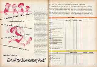 Better Homes & Gardens March 1959 Magazine Article: Gals, here's how to Get off the homemaking hook!