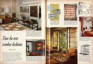 Better Homes & Gardens March 1959 Magazine Article: Time for new window fashions