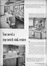 Better Homes & Gardens April 1959 Magazine Article: You need a top-notch sink center