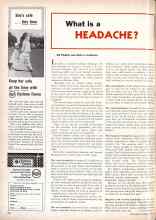 Better Homes & Gardens April 1959 Magazine Article: What is a HEADACHE?