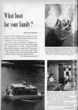 Better Homes & Gardens April 1959 Magazine Article: What boat for your family?