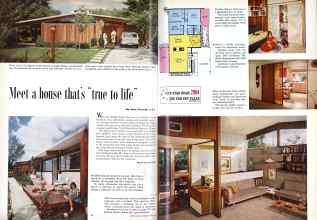Better Homes & Gardens April 1959 Magazine Article: Meet a house that's 
