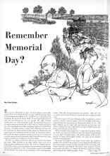 Better Homes & Gardens May 1959 Magazine Article: Remember Memorial Day?