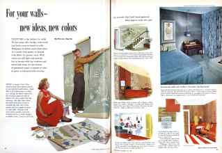 Better Homes & Gardens May 1959 Magazine Article: For your walls-new ideas, new colors
