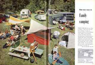 Better Homes & Gardens May 1959 Magazine Article: Nine easy ways to Family camping