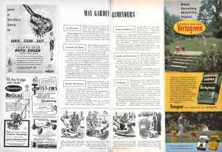 Better Homes & Gardens May 1959 Magazine Article: MAY GARDEN REMINDERS