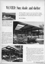 Better Homes & Gardens June 1959 Magazine Article: WANTED: Sun, shade, and shelter