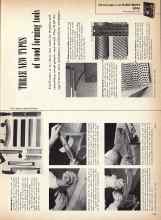 Better Homes & Gardens June 1959 Magazine Article: THREE NEW TYPES of wood forming tools